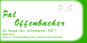 pal offenbacher business card